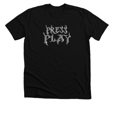 DN Press Play shirt, a Solid Black Blend Premium Unisex Tee