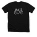 DN Press Play shirt, a Solid Black Blend Premium Unisex Tee