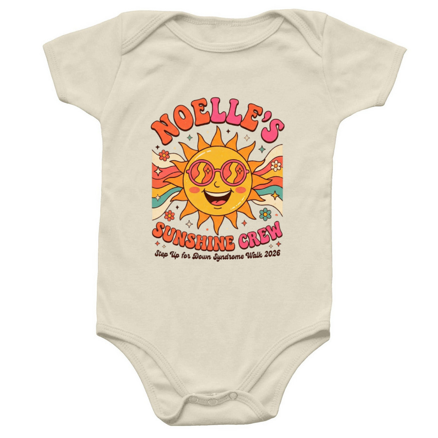 RMDSA Walk 2026- Noelle's Sunshine Crew, a Natural Infant Onesie