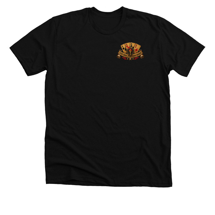 Alpha Aces, a Solid Black Blend Premium Unisex Tee