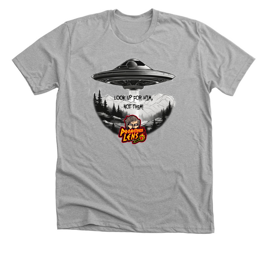 Him Not Them, a Athletic Heather Premium Unisex Tee