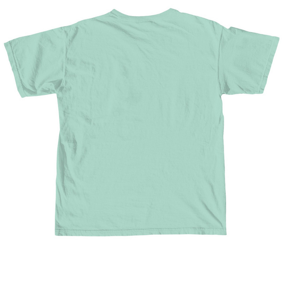 GLACLP, a Chalky Mint Comfort Colors Unisex Tee (back-view)