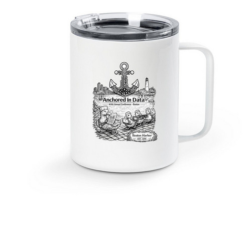 Travel Mugs, a White Stainless Steel Travel Mug