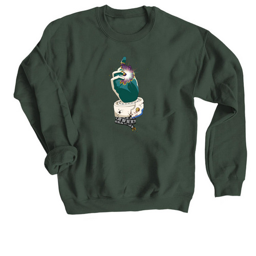 Deku 2.0, a Forest Crewneck Sweatshirt