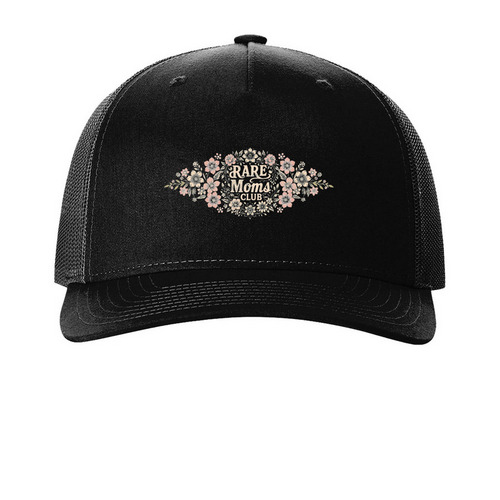 Cure GM1 - Rare Moms Club Hat&nbsp;, a Black Printed Five-Panel Trucker Cap
