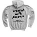Youth - Created with Purpose (English)&nbsp;, a Sport Grey Youth Pullover Hoodie (back-view)