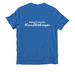 #CoexistWithCougars Swag, a Beacon Blue Allmade Organic Cotton Unisex Tee (back-view)