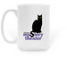 CBS Radio Mystery Theater Coffee Mug, a White Large Coffee Mug (back-view)