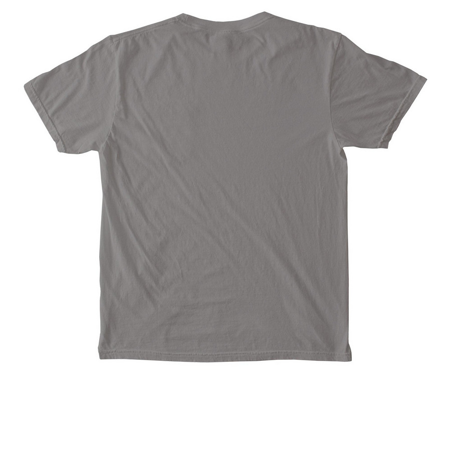 YK ROD CLUB, a Grey Comfort Colors Pocket Tee (back-view)