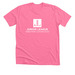 JLGC Geaux To-White Logo, a Neon Pink Premium Unisex Tee