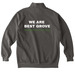 We Are Best Grove ?Merch?, a Pepper Comfort Colors Quarter Zip Pullover (back-view)
