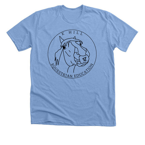 Support KHEE in Style - Tate Version, a Heather Carolina Blue Premium Unisex Tee
