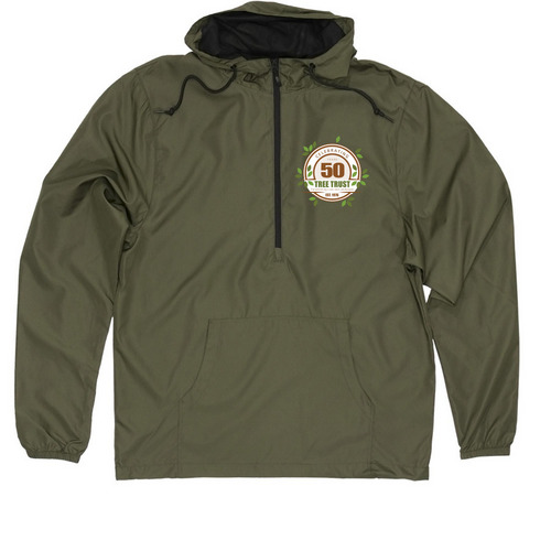 Tree Trust 50th&nbsp;Quarter-Zip Windbreaker, a Army Quarter-Zip Windbreaker
