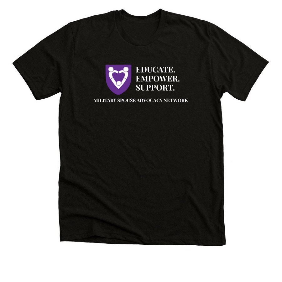 MSAN Shirt, a Solid Black Blend Premium Unisex Tee