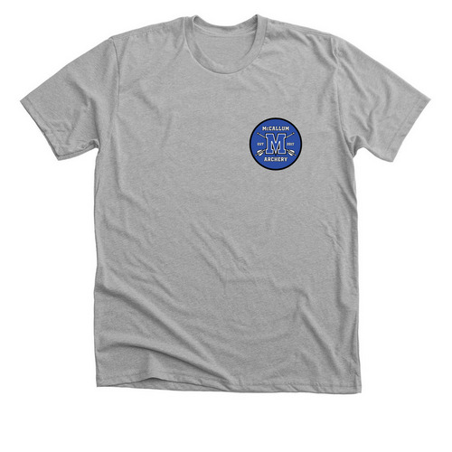Mac archery blue&nbsp;, a Athletic Heather Premium Unisex Tee