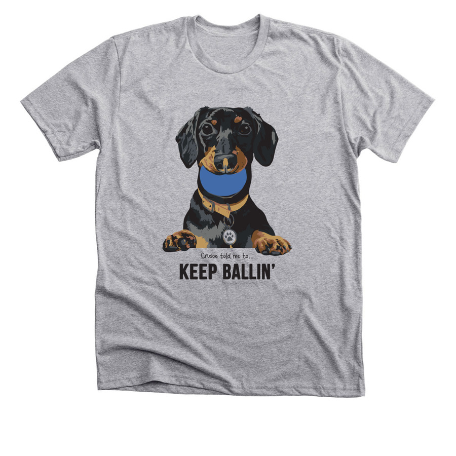 Keep Ballin', a Athletic Heather Premium Unisex Tee