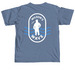 Wilson's Wave - Dark, a Blue Jean Comfort Colors Unisex Tee (back-view)