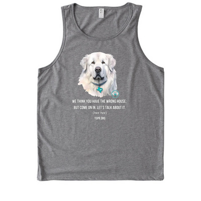 TGPR 25th Anniversary Ts #7 Come On In&nbsp;, a Aluminum Grey Allmade Eco Triblend Tank