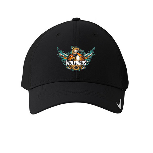WolfBirds x Nike - Cap, a Black Printed Nike Dri-FIT Legacy Performance Cap