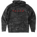 Red Dress Design by Dustin Newman, a Black Camo Heavyweight Camo Pullover Hoodie