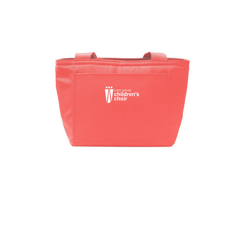 FWCC Lunch Tote, a Coral Splash Insulated Lunch Tote