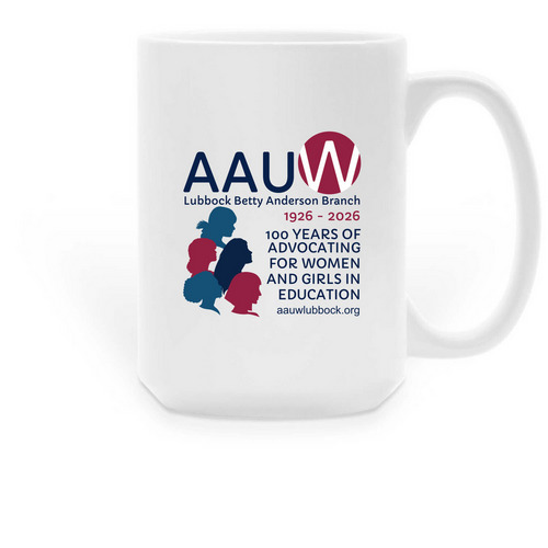 AAUW Lubbock Coffee Mugs, a White Large Coffee Mug