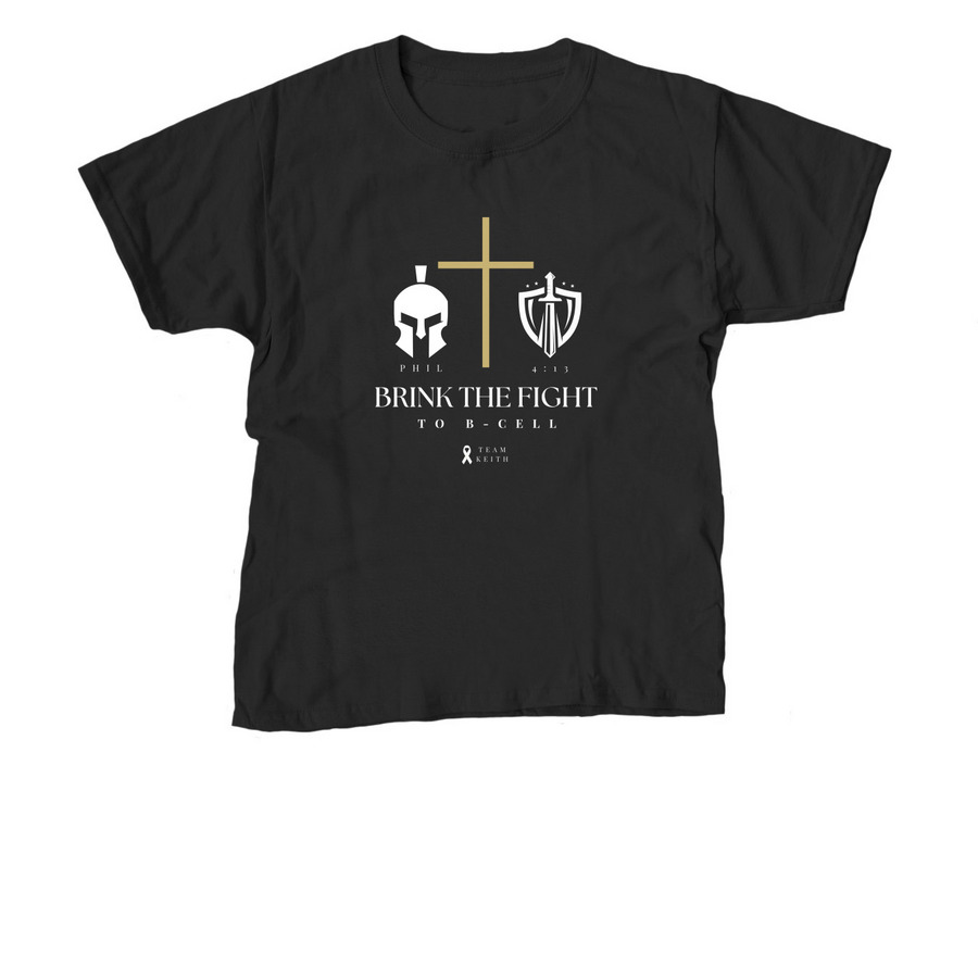Brink the Fight Logo Tee, a Black Youth Unisex Tee