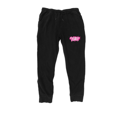Pink Edition Joggers, a Black Midweight Fleece Joggers