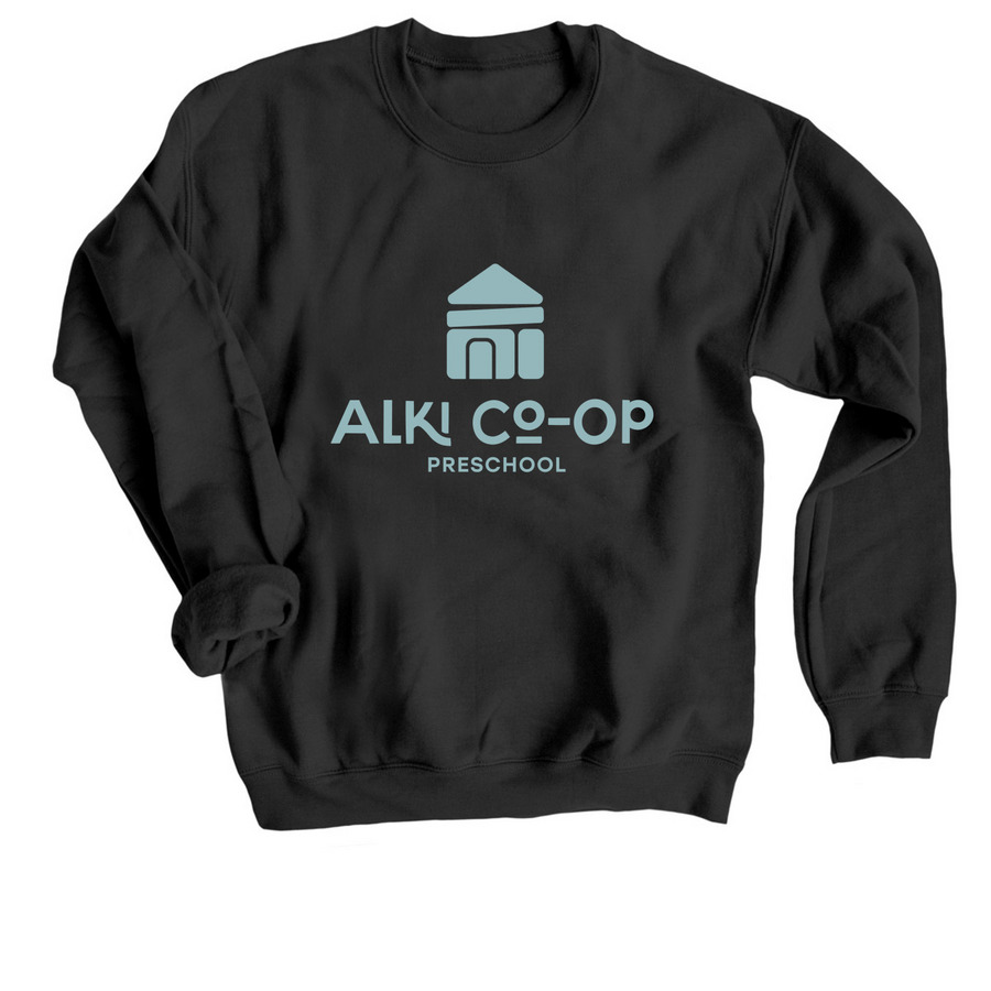 Alki Co-op Adult Crewneck Sweatshirt, a Black Crewneck Sweatshirt