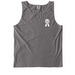 Autistic joy matters with pocket circle, a Grey Comfort Colors Tank Top