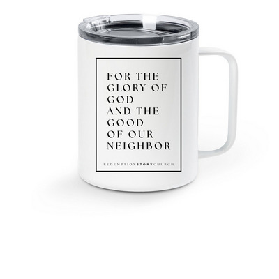 RSC Covenant Mug, a White Stainless Steel Travel Mug