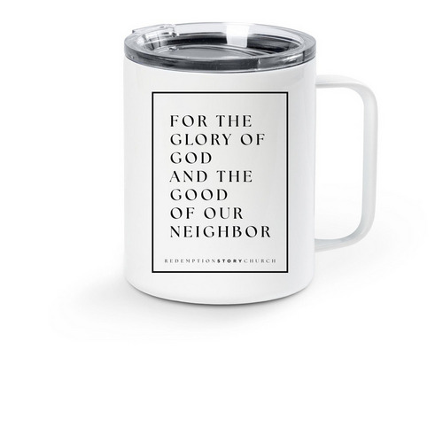 RSC Covenant Mug, a White Stainless Steel Travel Mug