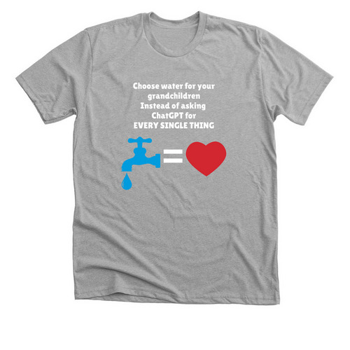 No ChatGPT, a Athletic Heather Premium Unisex Tee