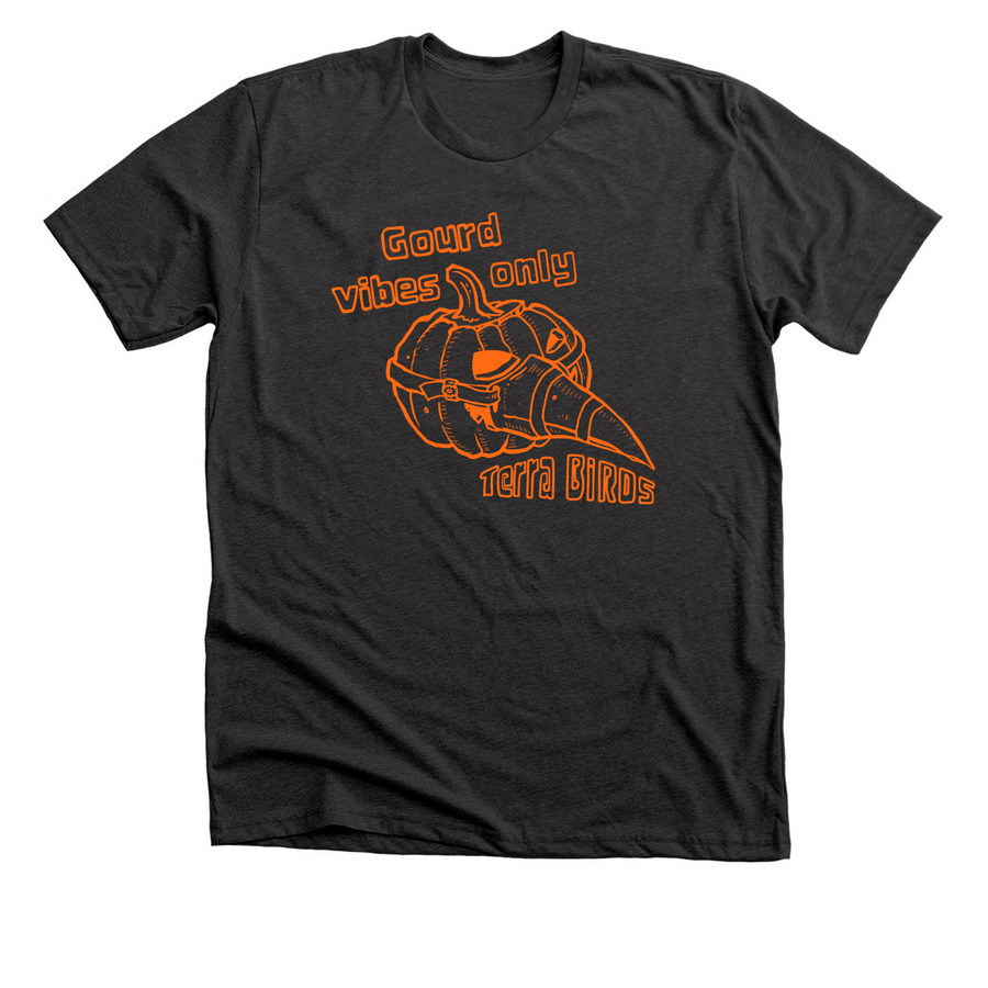 Gourd Vibes Only, a Dark Grey Heather Premium Unisex Tee
