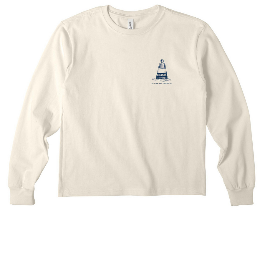 Youth Groton, CT, a Natural Youth Heavyweight Long Sleeve Tee