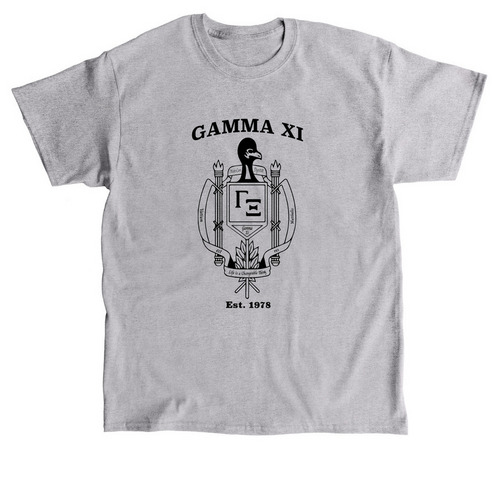 Gamma Xi Classic Tee, a Sport Grey Classic Unisex Tee