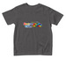 Spectrum and Chaos, a Charcoal Toddler Tee