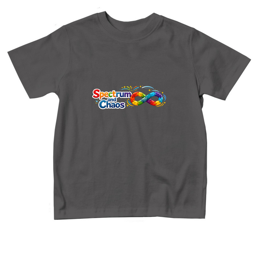 Spectrum and Chaos, a Charcoal Toddler Tee