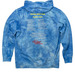 SpongeBob Show Shirts, a Aqua Blue Tie Dye Pullover Hoodie (back-view)