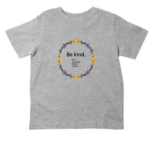 Be kind. (Toddlers), a Heather Toddler Tee