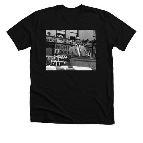 Malcolm X Speaks, a Solid Black Blend Premium Unisex Tee
