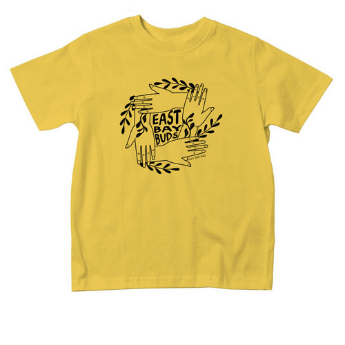 Toddler East Bay Buds T-Shirt & Hoodie, a Yellow Toddler Tee