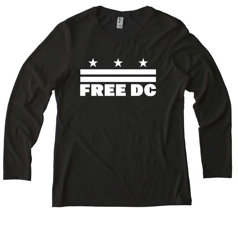 Free DC / Women's Long Sleeves, a Space Black Allmade Eco Triblend Women?s Long Sleeve Tee