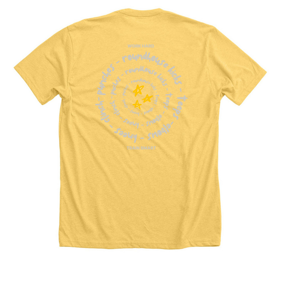 RMT Limited Edition, a Heather Yellow Gold Premium Unisex Tee (back-view)