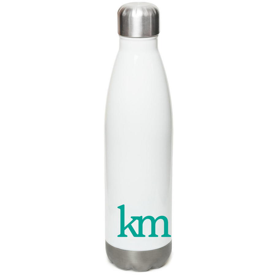 Kindling Minds Water Bottle, a White Stainless Steel Water Bottle