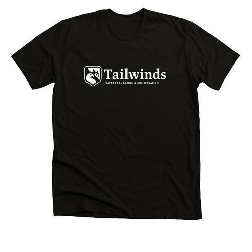 Tailwinds Raptor Education & Conservation, a Black Heather Premium Unisex Tee