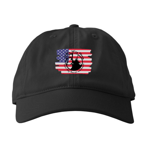 250 4th - Flag Logo, a Black Printed Eco Baseball Cap