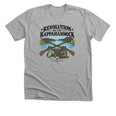 Revolution on the Rappahannock t-shirts, a Athletic Heather Premium Unisex Tee