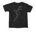 Youth Comfort Colors Tee, a Black Comfort Colors Youth Tee (back-view)