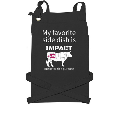 Side Dish: Impact - Apron, a Black Cotton Canvas Pocket Apron